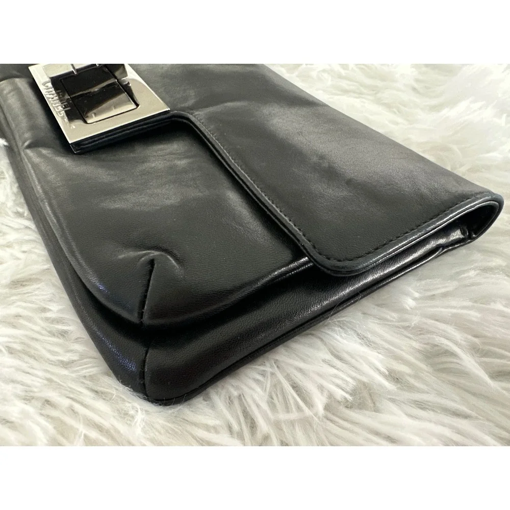 CHANEL Giant Reissue Mademoiselle Lock Flap Lambskin Leather Clutch Bag Handbag